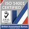 ISO 14001 certification badge
