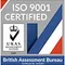 ISO 9001 certification badge