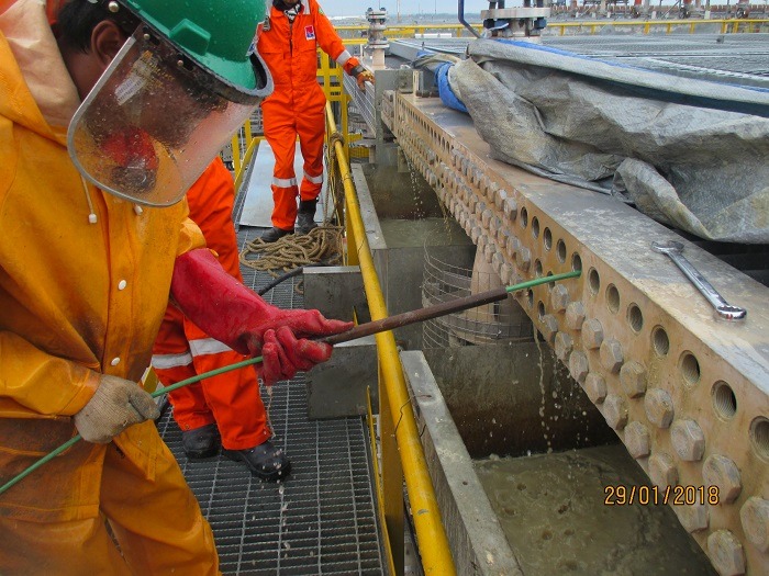Mechanical Cleaning — Water Jet on Air Cooled Heat Exchanger